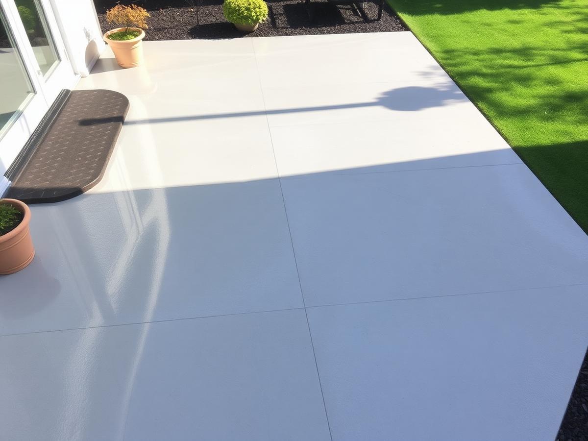 Same patio after professional power washing
